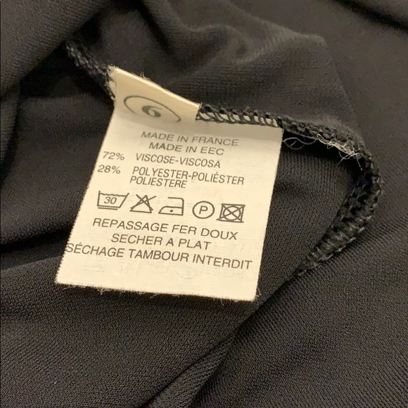 EUC Black Elasticized Waisted Skirt with Slit - Picture 6 of 7